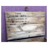 Antique STERLING DENTAL - Dental Engine Kit/Parts/Wooden Boxes