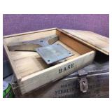 Antique STERLING DENTAL - Dental Engine Kit/Parts/Wooden Boxes