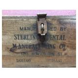 Antique STERLING DENTAL - Dental Engine Kit/Parts/Wooden Boxes
