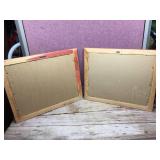 2 Vintage Framed Circus Posters RINGLING BROS - BARNUM + BAILEY