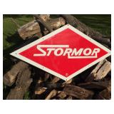 Vintage STORMOR Metal Ag Implement Sign 63" x 33"