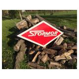 Vintage STORMOR Metal Ag Implement Sign 63" x 33"