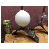 (2) Vintage 20" Copper Lightning Rods with Glass Globes
