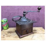 Antique Grinder/Mill with Ornate Metalwork
