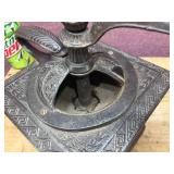 Antique Grinder/Mill with Ornate Metalwork