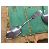 Set of 6 "Brazil Silver" Monogram S Tea Spoons