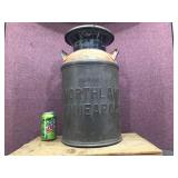 Vintage Embossed NORTHLAND Minneapolis - 20 Qt Can w/Lid