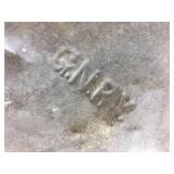 Vintage G.N.RY. Galvanized Hinged Lid - Railroad Can