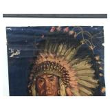 Vintage WINOLD REISS - Many Guns/Blackfeet Indian Brave - Poster