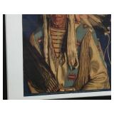 Vintage WINOLD REISS - Many Guns/Blackfeet Indian Brave - Poster