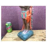 Vintage 18" Chalkware Native American Indian Statue