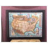 Framed Poster - TRIBES of the INDIAN NATION - 27" x 21"