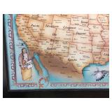 Framed Poster - TRIBES of the INDIAN NATION - 27" x 21"