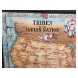 Framed Poster - TRIBES of the INDIAN NATION - 27" x 21"