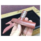 Native American Carved Redstone/Catlinite Pipe + Opener