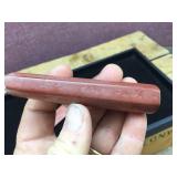 Native American Carved Redstone/Catlinite Pipe + Opener