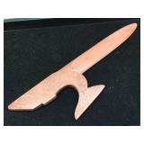 Native American Carved Redstone/Catlinite Pipe + Opener