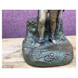 Vintage Cast Statue - Native American Hunter - 7" Well Done