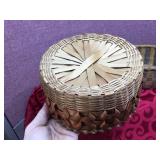 (2) Native American Woven Baskets - Sioux?
