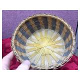 (2) Native American Woven Baskets - Sioux?