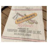 2 Vintage FEED SACKS - Pioneer + Tomahawk