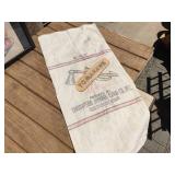 2 Vintage FEED SACKS - Pioneer + Tomahawk