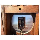 Nifty GLENFIDDICH Whiskey - Old Look Wooden Clock - 34"