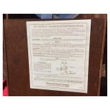 Nifty GLENFIDDICH Whiskey - Old Look Wooden Clock - 34"