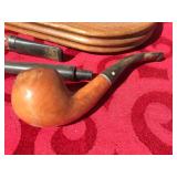 Vintage Tobacco Pipe Stand with Pipes