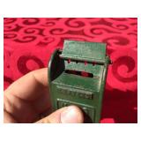 (3) Vintage Cast Metal Banks Including J+E STEVENS Key Lock Safe #50