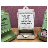 (3) Vintage Match Holders - Check Out The Phone Numbers!