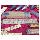 Vintage Measuring Rules - Plumb Bobs - Stanley - Other