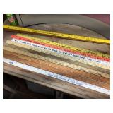 Vintage Advertiser Yard Stick Collection - Multiple Pics