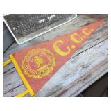 Vintage C.C.C. Civilian Conservation Corps - Banner + Photo