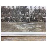 Vintage C.C.C. Civilian Conservation Corps - Banner + Photo