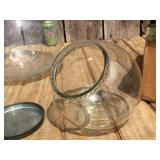 2 Vintage Glass Counter Jars + SUNSHINE - BISCUITS Counter Display