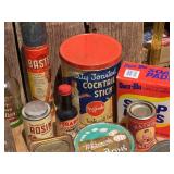 Group Neat Old Tins - Containers - Some Contents