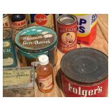 Group Neat Old Tins - Containers - Some Contents