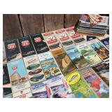 Large Group Mostly Vintage Travel Guides - Road Maps/Oil Companies