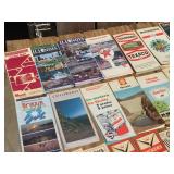 Large Group Mostly Vintage Travel Guides - Road Maps/Oil Companies