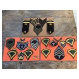 Displays with Military Patches
