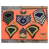 Displays with Military Patches
