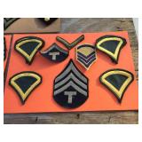 Displays with Military Patches