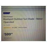 Koolspot Outdoor Sun Shade Motor Op...