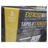 6 pcs Exercise Mats 24 x 24 x 1/2"...