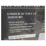 6 pcs Exercise Mats 24 x 24 x 1/2"...