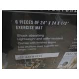 6 pcs Exercise Mats 24 x 24 x 1/2"...