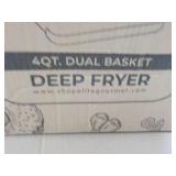Elite Gourmet 4 qt Dual Basket Deep...