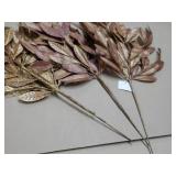 Set of 3 Antiqued Copper Leaf Picks...