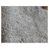 31 x 49" Grey Shag Accent Rug...